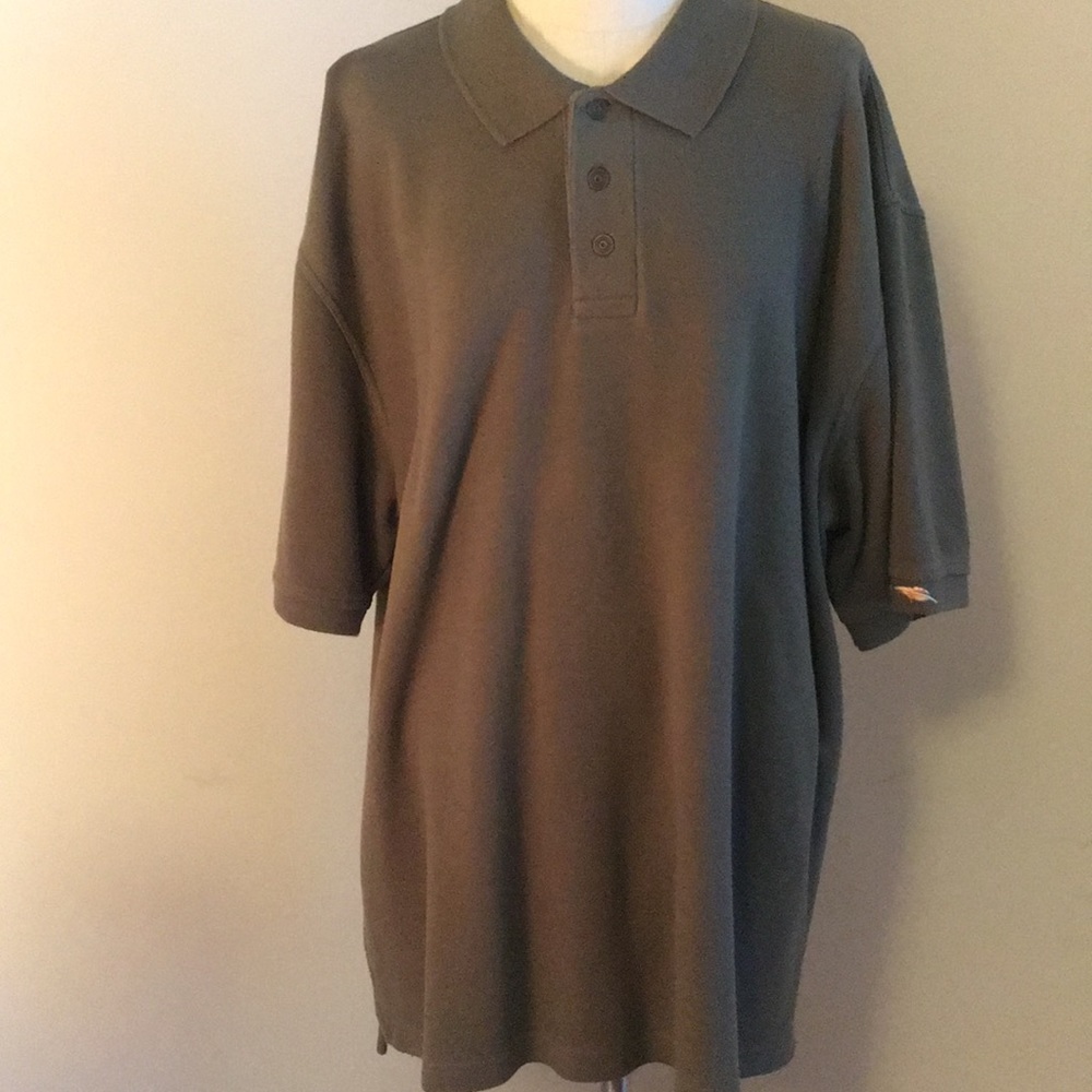 Green Solid Polo - image 1